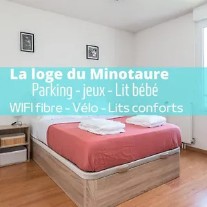  Appartement La Loge Du Minotaure, Cosy, Parking Et Bureaux